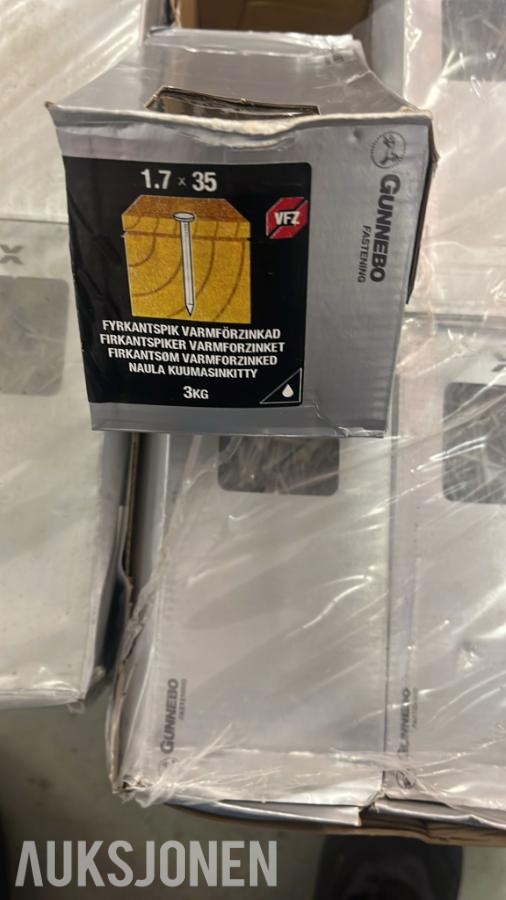nytt - Gunnebo spiker/festemateriale - 570 pk